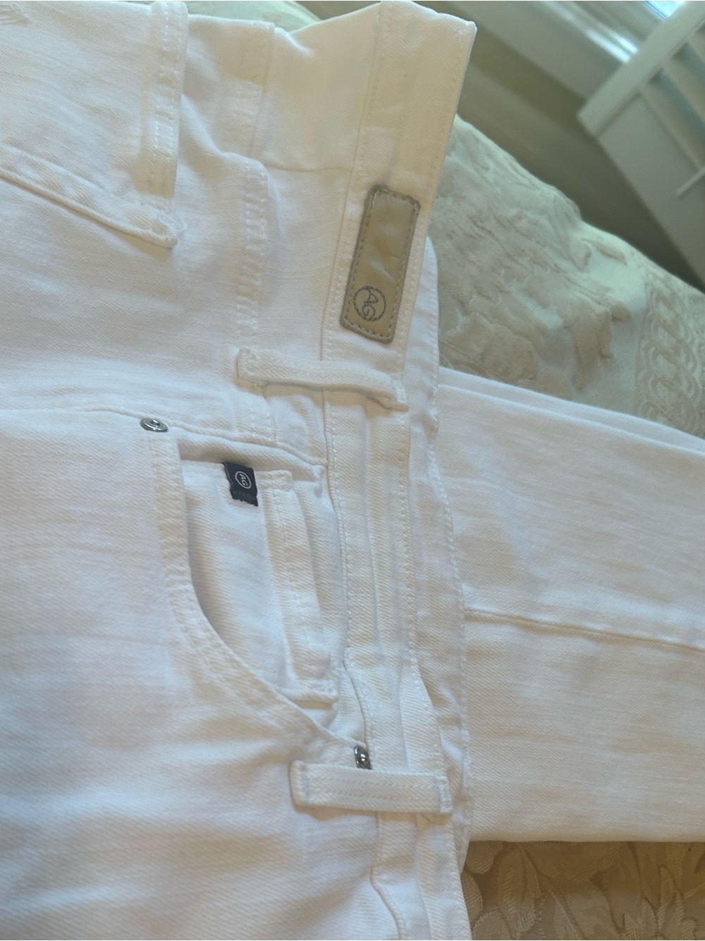 Ag Adriano Goldschmied White Skinny Jeans
